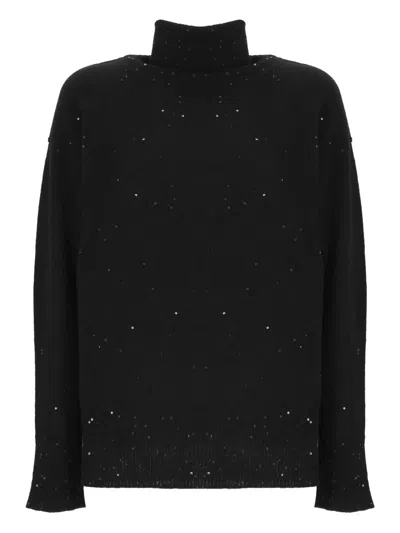 LORENA ANTONIAZZI SEQUIN TURTLENECK SWEATER