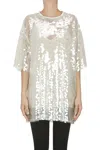 Lorena Antoniazzi Sequined Top In White