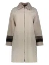 Lorena Antoniazzi Shearling Coat In 中性色