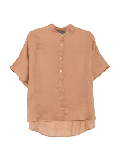 Lorena Antoniazzi Short-sleeve Shirt In Brown