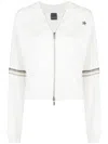 Lorena Antoniazzi Side-stripe Zip-up Track Jacket In White