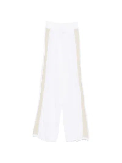 Lorena Antoniazzi Side-stripe Trousers In White