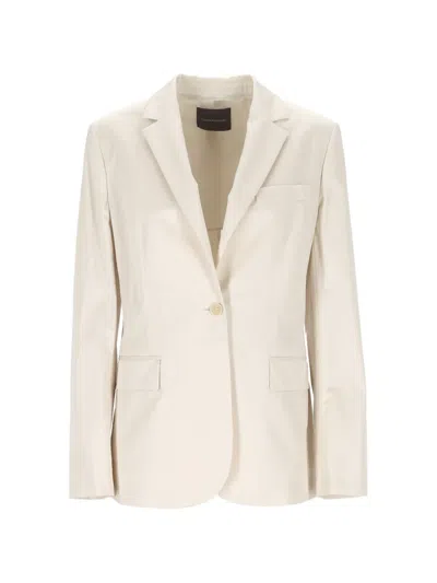 Lorena Antoniazzi Single-breasted Blazer In Neutral