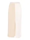 Lorena Antoniazzi Knit Skirt In Beige