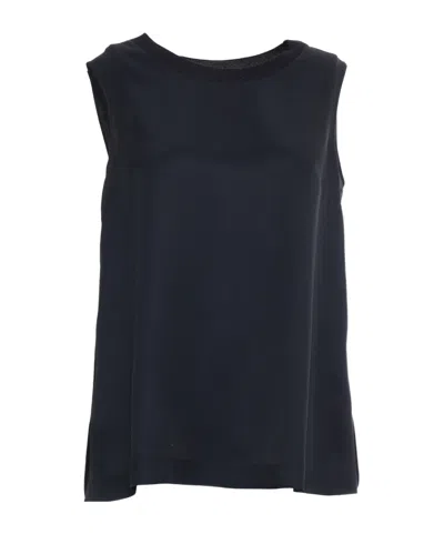 Lorena Antoniazzi Sleeveless Vest In Blue