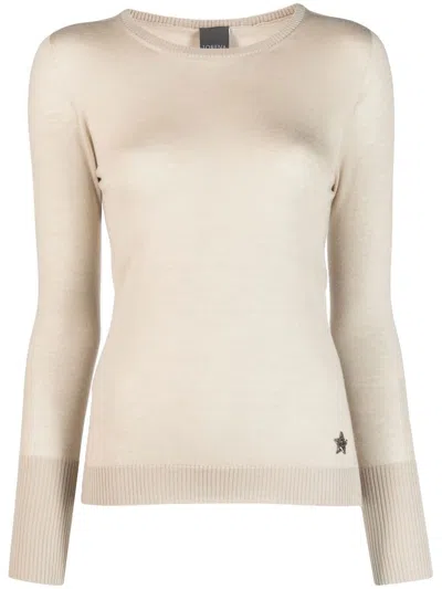 Lorena Antoniazzi Slim-fit Cashmere Jumper In Nude