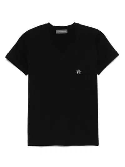 LORENA ANTONIAZZI STAR-APPLIQUÉ T-SHIRT