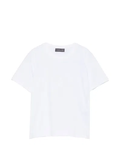 Lorena Antoniazzi Star Appliqué T-shirt In White