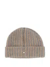 Lorena Antoniazzi Star-detail Pattern Beanie Hat In Multi
