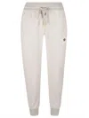 Lorena Antoniazzi Star Patched Elastic Waist Track Pants In Light Grey