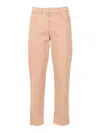 Lorena Antoniazzi Straight-leg Denim Pants With Mid-rise Waist In Orange