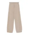 Lorena Antoniazzi Straight-leg Drawstring Sweatpants In Nude