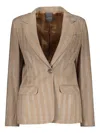 Lorena Antoniazzi Wool Single-breasted Blazer In Neutrals