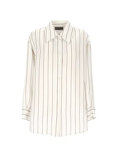 Lorena Antoniazzi Striped Shirt In White
