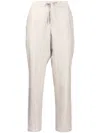 Lorena Antoniazzi Striped Slim-cut Trousers In Neutrals