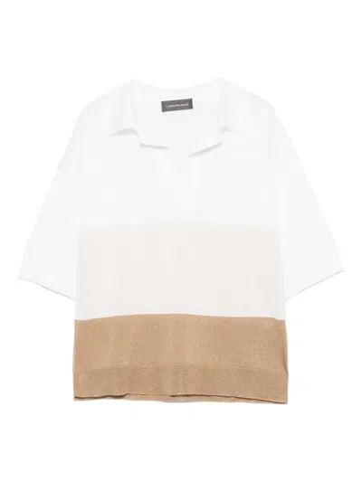 Lorena Antoniazzi Striped T-shirt In White