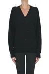 Lorena Antoniazzi Striped Texture Pullover In Black
