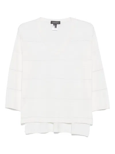 Lorena Antoniazzi Striped Top In White