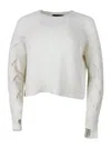 Lorena Antoniazzi Wool Blend Crewneck In Cream