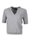 Lorena Antoniazzi Suéter Cuello Redondo - Gris In Grey
