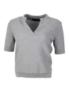 Lorena Antoniazzi Suéter Cuello Redondo - Gris In Gris