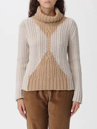 LORENA ANTONIAZZI SWEATER LORENA ANTONIAZZI WOMAN COLOR BEIGE,H52859022