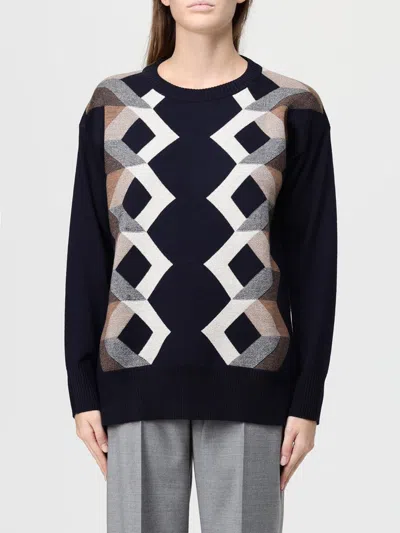 Lorena Antoniazzi Sweater  Woman Color Blue In Black