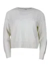 Lorena Antoniazzi Wool Blend Crewneck In White