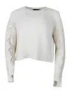 Lorena Antoniazzi Wool Blend Crewneck In Beige