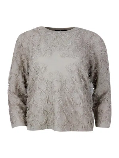 Lorena Antoniazzi Sweaters In Grey Beige