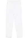 Lorena Antoniazzi Relaxed Fit White Trousers With Drawstring Waist In White