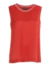 Lorena Antoniazzi Tank Top Gemini In Red