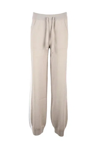 Lorena Antoniazzi Track Pants - Beige In Gray