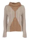Lorena Antoniazzi Turtleneck Shirts In Neutral