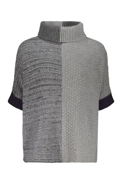 Lorena Antoniazzi Turtleneck Sweater In Grey