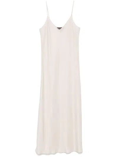 Lorena Antoniazzi V-neck Slip Dress In Nude