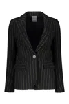 Lorena Antoniazzi Virgin Wool Blazer In Black