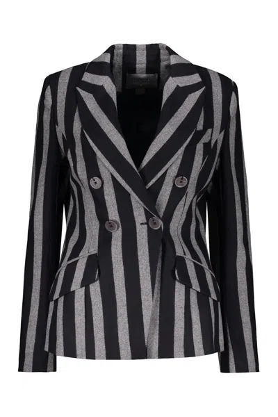 Lorena Antoniazzi Virgin Wool Blazer In Black