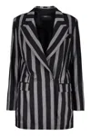 Lorena Antoniazzi Virgin Wool Blazer In Black