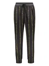 Lorena Antoniazzi Virgin Wool Track Pants In Schwarz