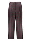 Lorena Antoniazzi Virgin Wool Trousers In Blue