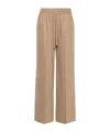Lorena Antoniazzi Virgin Wool Trousers In Nude