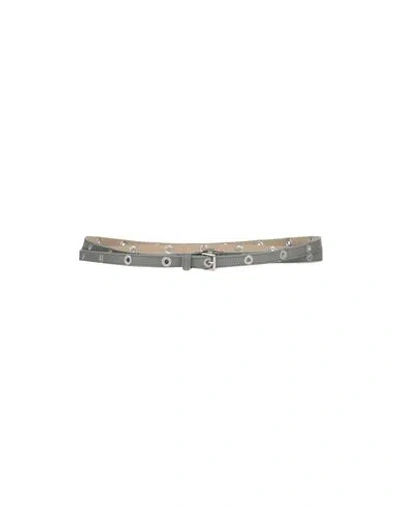 Lorena Antoniazzi Woman Belt Grey Size Onesize Calfskin