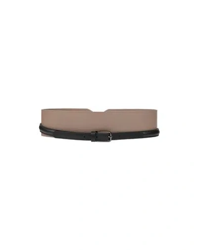 Lorena Antoniazzi Woman Belt Lead Size S Polyurethane In Grey