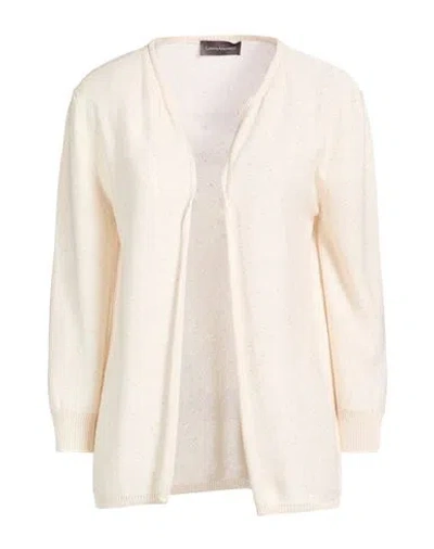 Lorena Antoniazzi Woman Cardigan Cream Size 8 Viscose, Polyester In White