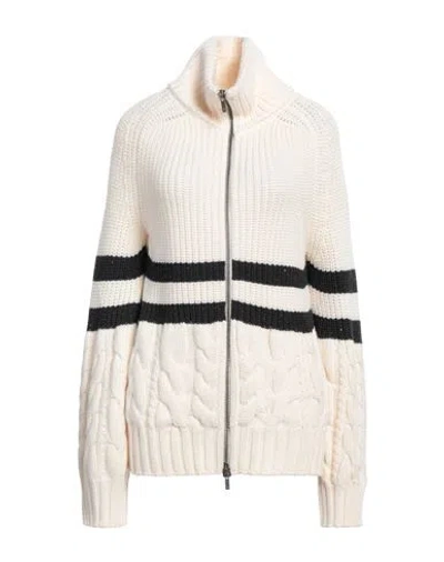 Lorena Antoniazzi Woman Cardigan Ivory Size 6 Virgin Wool, Cashmere, Silk, Polyester In White