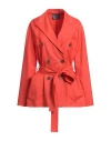 Lorena Antoniazzi Woman Jacket Coral Size 6 Virgin Wool In Red