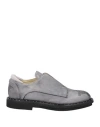 Lorena Antoniazzi Woman Loafers Light Grey Size 10 Soft Leather In Grey