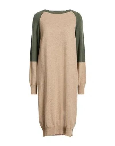 Lorena Antoniazzi Woman Midi Dress Beige Size 12 Cashmere In Neutral