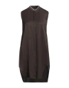 Lorena Antoniazzi Woman Midi Dress Dark Brown Size 6 Acetate, Silk, Cotton, Polyamide, Viscose In Brown